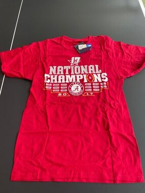 Fanatics Red Crew Neck Tee with Inner Logo Alabama